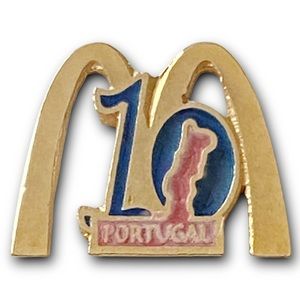 McDonald’s Pin Portugal 10 Years Country Map 2001 Golden Arches Metal Lapel Pin